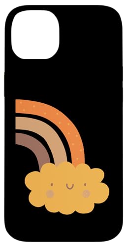 Boho Burnt Orange mit halbem Regenbogenmuster auf der Rückseite mit Leopardenmuster Hülle für iPhone 14 Plus Boho Burnt Orange mit halbem Regenbogenmuster auf der Rückseite mit Leopardenmuster Hülle für iPhone 14 Plus von Orange You Boho
