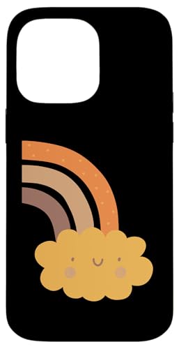 Boho Burnt Orange mit halbem Regenbogenmuster auf der Rückseite mit Leopardenmuster Hülle für iPhone 14 Pro Max Boho Burnt Orange mit halbem Regenbogenmuster auf der Rückseite mit Leopardenmuster Hülle für iPhone 14 Pro Max von Orange You Boho