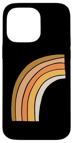 Boho Burnt Orange mit halbem Regenbogenmuster auf der Rückseite mit Leopardenmuster Hülle für iPhone 14 Pro Max Boho Burnt Orange mit halbem Regenbogenmuster auf der Rückseite mit Leopardenmuster Hülle für iPhone 14 Pro Max von Orange You Boho