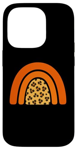 Boho Burnt Orange mit halbem Regenbogenmuster auf der Rückseite mit Leopardenmuster Hülle für iPhone 14 Pro Boho Burnt Orange mit halbem Regenbogenmuster auf der Rückseite mit Leopardenmuster Hülle für iPhone 14 Pro von Orange You Boho
