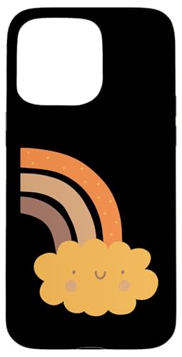 Boho Burnt Orange mit halbem Regenbogenmuster auf der Rückseite mit Leopardenmuster Hülle für iPhone 15 Pro Max Boho Burnt Orange mit halbem Regenbogenmuster auf der Rückseite mit Leopardenmuster Hülle für iPhone 15 Pro Max von Orange You Boho