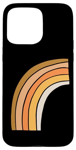 Boho Burnt Orange mit halbem Regenbogenmuster auf der Rückseite mit Leopardenmuster Hülle für iPhone 15 Pro Max Boho Burnt Orange mit halbem Regenbogenmuster auf der Rückseite mit Leopardenmuster Hülle für iPhone 15 Pro Max von Orange You Boho