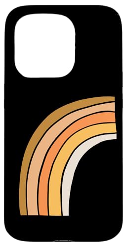 Boho Burnt Orange mit halbem Regenbogenmuster auf der Rückseite mit Leopardenmuster Hülle für iPhone 15 Pro Boho Burnt Orange mit halbem Regenbogenmuster auf der Rückseite mit Leopardenmuster Hülle für iPhone 15 Pro von Orange You Boho