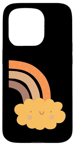 Boho Burnt Orange mit halbem Regenbogenmuster auf der Rückseite mit Leopardenmuster Hülle für iPhone 15 Pro Boho Burnt Orange mit halbem Regenbogenmuster auf der Rückseite mit Leopardenmuster Hülle für iPhone 15 Pro von Orange You Boho
