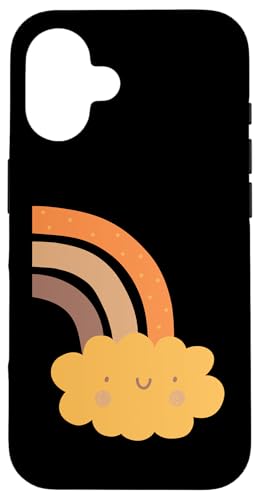 Boho Burnt Orange mit halbem Regenbogenmuster auf der Rückseite mit Leopardenmuster Hülle für iPhone 16 Boho Burnt Orange mit halbem Regenbogenmuster auf der Rückseite mit Leopardenmuster Hülle für iPhone 16 von Orange You Boho