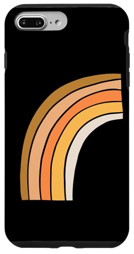 Boho Burnt Orange mit halbem Regenbogenmuster auf der Rückseite mit Leopardenmuster Hülle für iPhone 7 Plus/8 Plus Boho Burnt Orange mit halbem Regenbogenmuster auf der Rückseite mit Leopardenmuster Hülle für iPhone 7 Plus/8 Plus von Orange You Boho