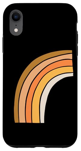 Boho Burnt Orange mit halbem Regenbogenmuster auf der Rückseite mit Leopardenmuster Hülle für iPhone XR Boho Burnt Orange mit halbem Regenbogenmuster auf der Rückseite mit Leopardenmuster Hülle für iPhone XR von Orange You Boho