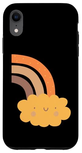 Boho Burnt Orange mit halbem Regenbogenmuster auf der Rückseite mit Leopardenmuster Hülle für iPhone XR Boho Burnt Orange mit halbem Regenbogenmuster auf der Rückseite mit Leopardenmuster Hülle für iPhone XR von Orange You Boho