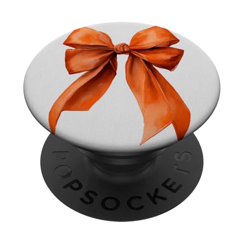 Girly | Schleife in Aquarell | Kokette | Ästhetische orange Schleife PopSockets Klebender PopGrip Girly | Schleife in Aquarell | Kokette | Ästhetische orange Schleife PopSockets Klebender PopGrip von Orange cute theme