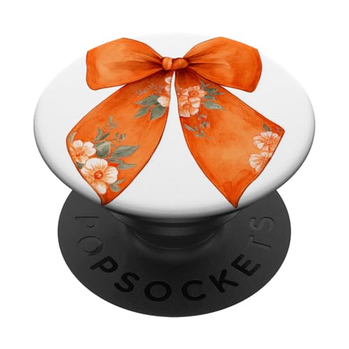 Girly | Schleife in Aquarell | Kokette | Ästhetische orange Schleife PopSockets Klebender PopGrip Girly | Schleife in Aquarell | Kokette | Ästhetische orange Schleife PopSockets Klebender PopGrip von Orange cute theme