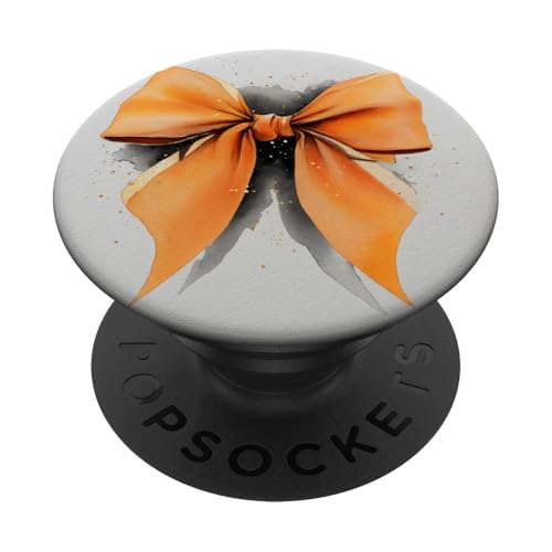 Girly | Schleife in Aquarell | Kokette | Ästhetische orange Schleife PopSockets Klebender PopGrip Girly | Schleife in Aquarell | Kokette | Ästhetische orange Schleife PopSockets Klebender PopGrip von Orange cute theme