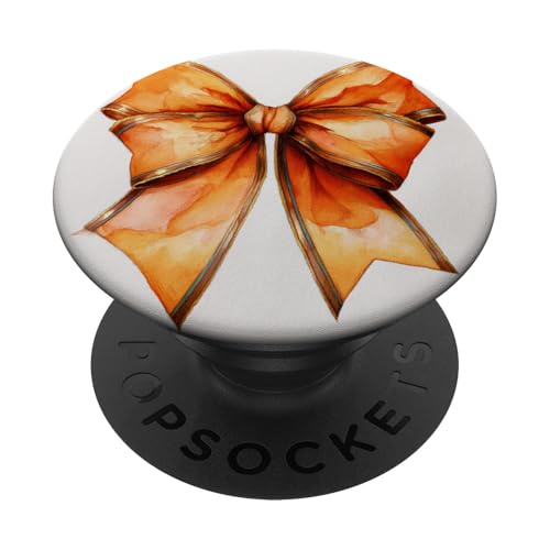 Girly | Schleife in Aquarell | Kokette | Ästhetische orange Schleife PopSockets Klebender PopGrip Girly | Schleife in Aquarell | Kokette | Ästhetische orange Schleife PopSockets Klebender PopGrip von Orange cute theme
