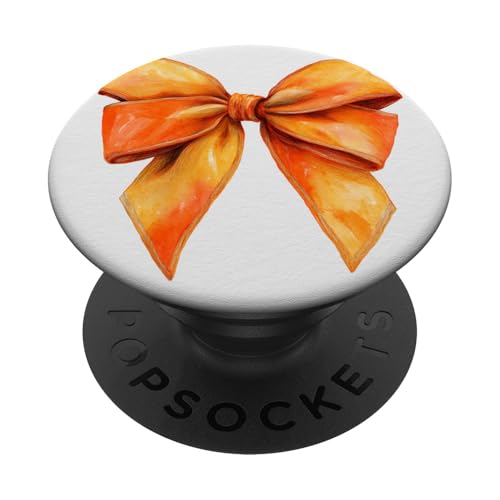 Girly | Schleife in Aquarell | Kokette | Ästhetische orange Schleife PopSockets Klebender PopGrip Girly | Schleife in Aquarell | Kokette | Ästhetische orange Schleife PopSockets Klebender PopGrip von Orange cute theme