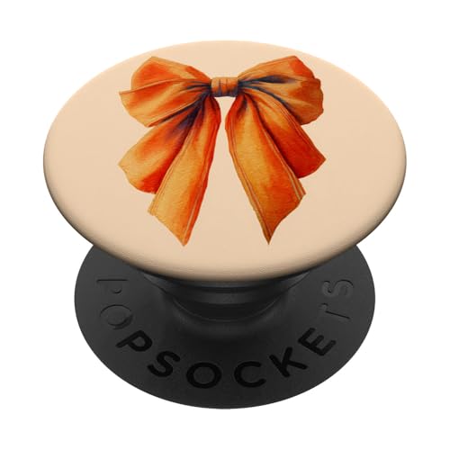 Girly | Schleife in Aquarell | Kokette | Ästhetische orange Schleife PopSockets Klebender PopGrip Girly | Schleife in Aquarell | Kokette | Ästhetische orange Schleife PopSockets Klebender PopGrip von Orange cute theme