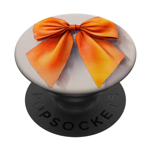 Girly | Schleife in Aquarell | Kokette | Ästhetische orange Schleife PopSockets Klebender PopGrip Girly | Schleife in Aquarell | Kokette | Ästhetische orange Schleife PopSockets Klebender PopGrip von Orange cute theme