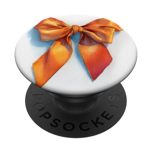 Girly | Schleife in Aquarell | Kokette | Ästhetische orange Schleife PopSockets Klebender PopGrip Girly | Schleife in Aquarell | Kokette | Ästhetische orange Schleife PopSockets Klebender PopGrip von Orange cute theme