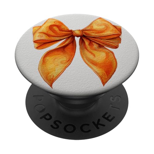 Girly | Schleife in Aquarell | Kokette | Ästhetische orange Schleife PopSockets Klebender PopGrip Girly | Schleife in Aquarell | Kokette | Ästhetische orange Schleife PopSockets Klebender PopGrip von Orange cute theme