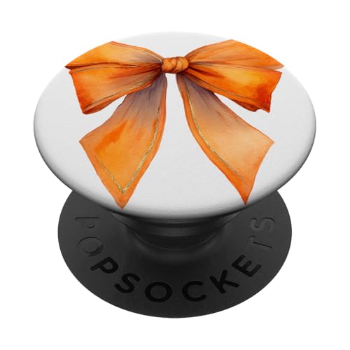 Girly | Schleife in Aquarell | Kokette | Ästhetische orange Schleife PopSockets Klebender PopGrip Girly | Schleife in Aquarell | Kokette | Ästhetische orange Schleife PopSockets Klebender PopGrip von Orange cute theme