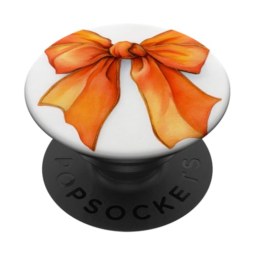 Girly | Schleife in Aquarell | Kokette | Ästhetische orange Schleife PopSockets Klebender PopGrip Girly | Schleife in Aquarell | Kokette | Ästhetische orange Schleife PopSockets Klebender PopGrip von Orange cute theme