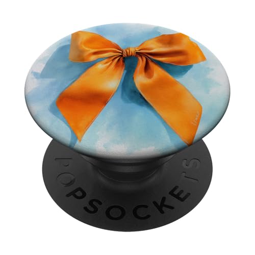 Girly | Schleife in Aquarell | Kokette | Ästhetische orange Schleife PopSockets Klebender PopGrip Girly | Schleife in Aquarell | Kokette | Ästhetische orange Schleife PopSockets Klebender PopGrip von Orange cute theme