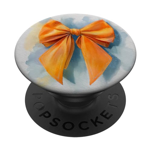 Girly | Schleife in Aquarell | Kokette | Ästhetische orange Schleife PopSockets Klebender PopGrip Girly | Schleife in Aquarell | Kokette | Ästhetische orange Schleife PopSockets Klebender PopGrip von Orange cute theme