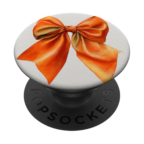 Girly | Schleife in Aquarell | Kokette | Ästhetische orange Schleife PopSockets Klebender PopGrip Girly | Schleife in Aquarell | Kokette | Ästhetische orange Schleife PopSockets Klebender PopGrip von Orange cute theme