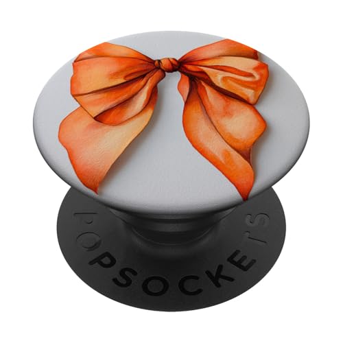 Girly | Schleife in Aquarell | Kokette | Ästhetische orange Schleife PopSockets Klebender PopGrip Girly | Schleife in Aquarell | Kokette | Ästhetische orange Schleife PopSockets Klebender PopGrip von Orange cute theme