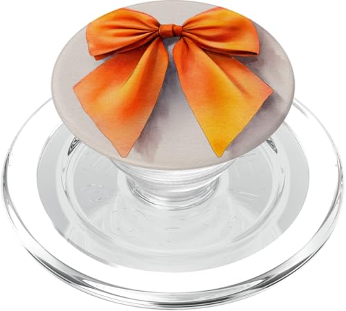 Girly | Schleife in Aquarell | Kokette | Ästhetische orange Schleife PopSockets PopGrip für MagSafe Girly | Schleife in Aquarell | Kokette | Ästhetische orange Schleife PopSockets PopGrip für MagSafe von Orange cute theme