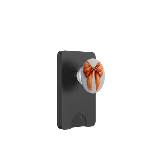 Girly | Schleife in Aquarell | Kokette | Ästhetische orange Schleife PopSockets PopWallet für MagSafe von Orange cute theme
