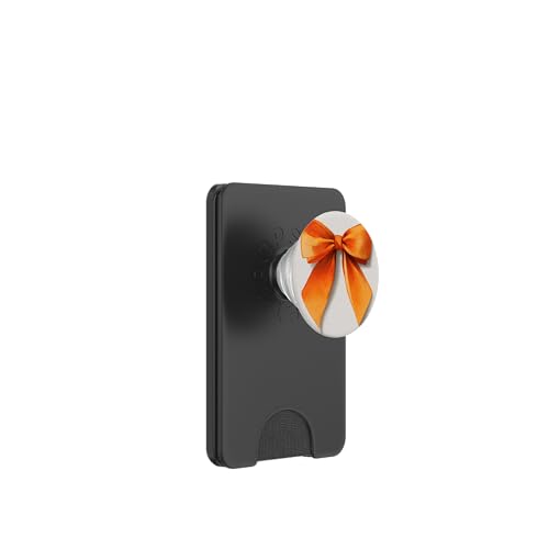 Girly | Schleife in Aquarell | Kokette | Ästhetische orange Schleife PopSockets PopWallet für MagSafe von Orange cute theme