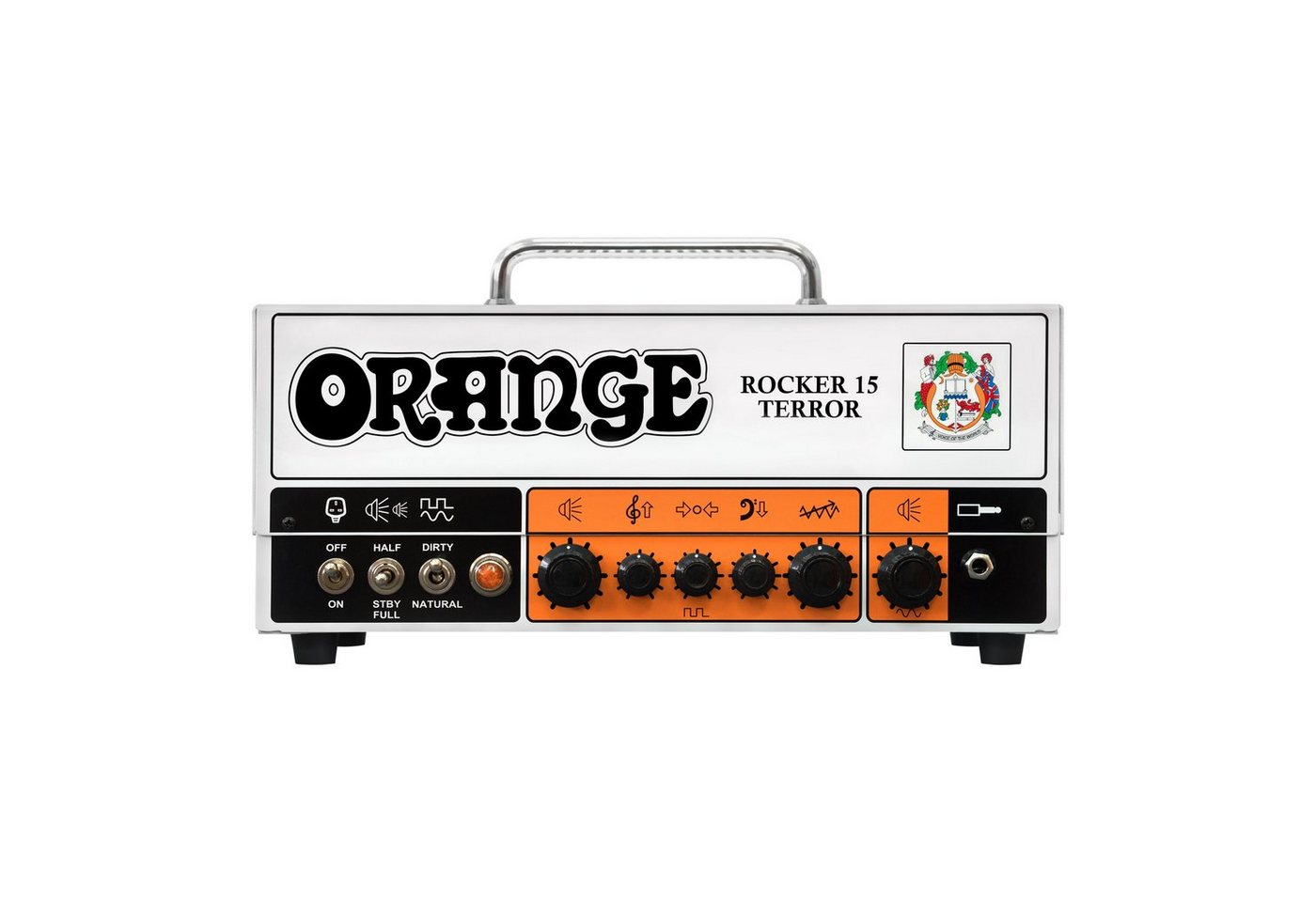 Orange Verstärker (Rocker 15 Terror - Röhren Topteil für E-Gitarre) von Orange