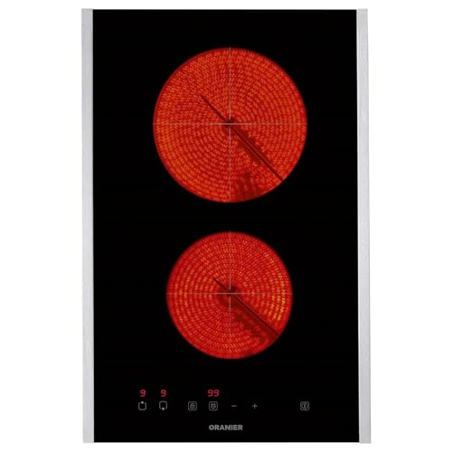 Oranier Domino-Glaskeramik-Kochfeld 30 cm autark - Touch Control Bedienung & 2-fach Timer - 2 Kochzonen - inkl. Kochfeld-Seitenleisten aus Edelstahl Oranier Domino-Glaskeramik-Kochfeld 30 cm autark - Touch Control Bedienung & 2-fach Timer - 2 Kochzonen - inkl. Kochfeld-Seitenleisten aus Edelstahl von Oranier