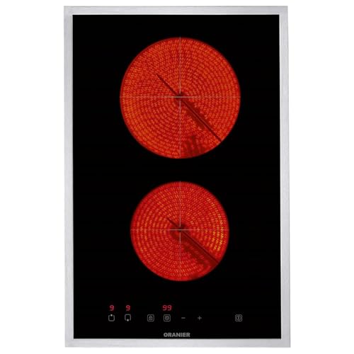 Oranier Domino-Glaskeramik-Kochfeld 30 cm autark - Touch Control Bedienung & 2-fach Timer - 2 Kochzonen - inkl. Kochfeldrahmen aus Edelstahl Oranier Domino-Glaskeramik-Kochfeld 30 cm autark - Touch Control Bedienung & 2-fach Timer - 2 Kochzonen - inkl. Kochfeldrahmen aus Edelstahl von Oranier