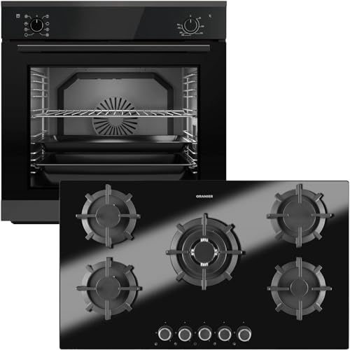 Oranier Einbau-Backofen Set EBS320 autark - 9 Funktionen inkl. 90 cm Gas-Glaskeramik-Kochfeld GKH890-5 Kochstellen mit Design Bedienknebel Oranier Einbau-Backofen Set EBS320 autark - 9 Funktionen inkl. 90 cm Gas-Glaskeramik-Kochfeld GKH890-5 Kochstellen mit Design Bedienknebel von Oranier