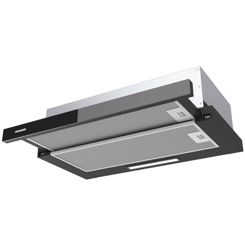 Oranier Einbau Dunstabzugshaube 60 cm - Umluft Abzugshaube mit ausziehbarer Glasblende - Dunstesse mit 2 Leistungsstufen - Flachschirmhaube FLA460 Oranier Einbau Dunstabzugshaube 60 cm - Umluft Abzugshaube mit ausziehbarer Glasblende - Dunstesse mit 2 Leistungsstufen - Flachschirmhaube FLA460 von Oranier