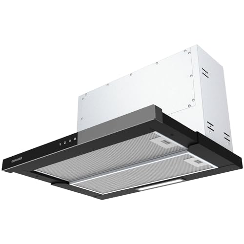 Oranier Einbau Dunstabzugshaube 90 cm - Umluft Abzugshaube mit ausziehbarer Glasblende - Touch Control mit 3 Leistungsstufen - Dunsthaube FLA690 Oranier Einbau Dunstabzugshaube 90 cm - Umluft Abzugshaube mit ausziehbarer Glasblende - Touch Control mit 3 Leistungsstufen - Dunsthaube FLA690 von Oranier