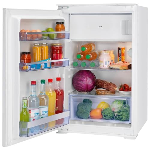 Oranier Einbau Kühlschrank 88 cm - halbhoher Einbaukühlschrank mit Gefrierfach - 118 Liter Gesamtvolumen - Schlepptür Türanschlag wechselbar EKS308 von Oranier