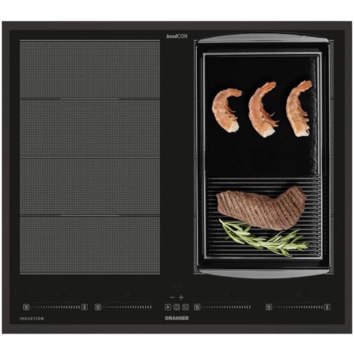 Oranier Flächen-Induktion-Kochfeld 60 cm FLI660 - autarkes Induktionskochfeld mit Brückenfunktion halb-gerillte Grillplatte & schwarzer Kochfeldrahmen Oranier Flächen-Induktion-Kochfeld 60 cm FLI660 - autarkes Induktionskochfeld mit Brückenfunktion halb-gerillte Grillplatte & schwarzer Kochfeldrahmen von Oranier