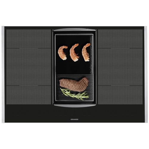 Oranier Flächen-Induktion-Kochfeld 80 cm FLI680 - autarkes Induktionskochfeld mit Brückenfunktion halb-gerillte Grillplatte & Edelstahl Seitenleisten Oranier Flächen-Induktion-Kochfeld 80 cm FLI680 - autarkes Induktionskochfeld mit Brückenfunktion halb-gerillte Grillplatte & Edelstahl Seitenleisten von Oranier