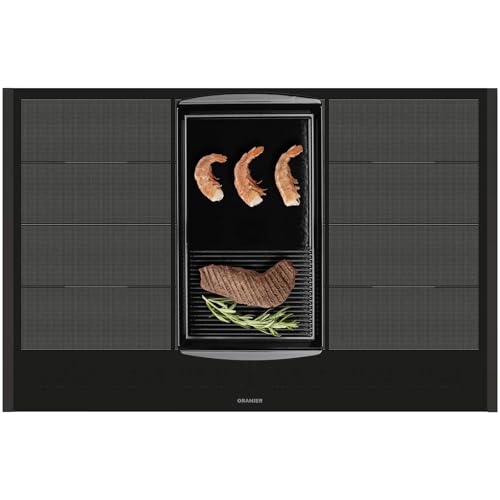 Oranier Flächen-Induktion-Kochfeld 80 cm FLI680 - autarkes Induktionskochfeld mit Brückenfunktion & halb-gerillte Grillplatte & schwarze Seitenleisten Oranier Flächen-Induktion-Kochfeld 80 cm FLI680 - autarkes Induktionskochfeld mit Brückenfunktion & halb-gerillte Grillplatte & schwarze Seitenleisten von Oranier