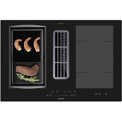 Oranier Flächen-Induktionskochfeld 80 cm KFA590 - großes Kochfeld mit Abluft-Umluft Kochfeldabzug-Muldenlüfter & halb-gerillter Grillplatte Oranier Flächen-Induktionskochfeld 80 cm KFA590 - großes Kochfeld mit Abluft-Umluft Kochfeldabzug-Muldenlüfter & halb-gerillter Grillplatte von Oranier