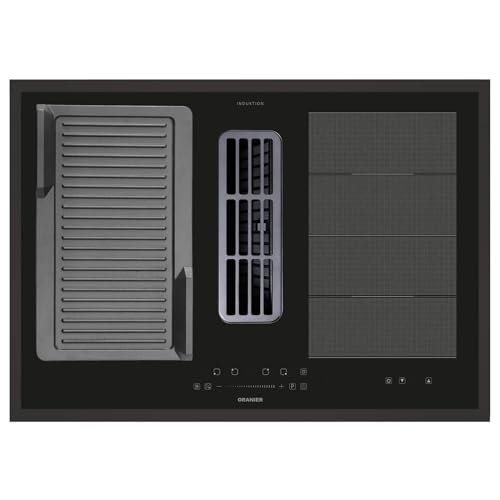 Oranier Flächen-Induktionskochfeld 80 cm KFA590 - großes Kochfeld mit Abluft-Umluft Kochfeldabzug & gerillter Grillplatte & schwarzer Kochfeldrahmen Oranier Flächen-Induktionskochfeld 80 cm KFA590 - großes Kochfeld mit Abluft-Umluft Kochfeldabzug & gerillter Grillplatte & schwarzer Kochfeldrahmen von Oranier