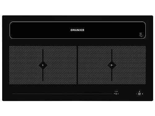 Oranier Flächeninduktion KFL 2094 mit Dunstabzug 90 cm - großes Induktionskochfeld mit Abluft-Umluft Kochfeldabzug & Multi-Slider-Steuerung von Oranier