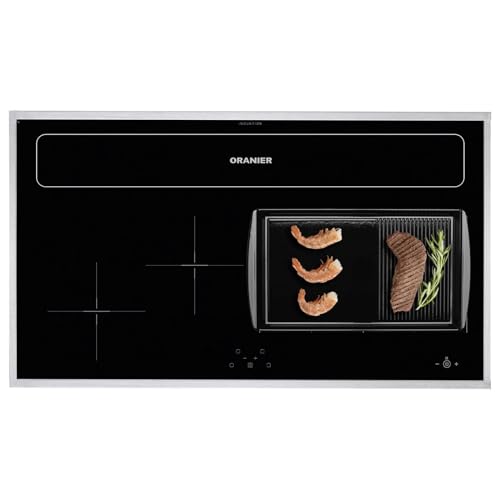 Oranier FlexX-Induktion KXI 1092 - Induktionskochfeld 90 cm mit Abluft-Umluft Kochfeldabzug & halb-gerillte Grillplatte & Edelstahl Kochfeldrahmen Oranier FlexX-Induktion KXI 1092 - Induktionskochfeld 90 cm mit Abluft-Umluft Kochfeldabzug & halb-gerillte Grillplatte & Edelstahl Kochfeldrahmen von Oranier