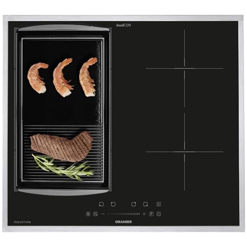 Oranier FlexX-Induktion KXI460 - Induktionskochfeld 60 cm mit Maxi- und Brückenfunktion & halb-gerillte Grillplatte & Edelstahl Kochfeldrahmen Oranier FlexX-Induktion KXI460 - Induktionskochfeld 60 cm mit Maxi- und Brückenfunktion & halb-gerillte Grillplatte & Edelstahl Kochfeldrahmen von Oranier