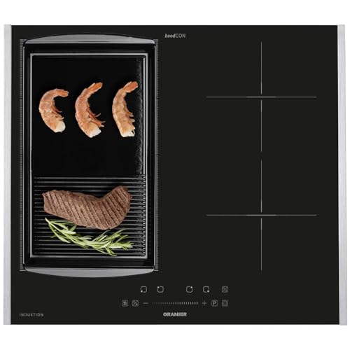 Oranier FlexX-Induktion KXI460 - Induktionskochfeld 60 cm mit Maxi- und Brückenfunktion & halb-gerillte Grillplatte & Edelstahl Seitenleisten Oranier FlexX-Induktion KXI460 - Induktionskochfeld 60 cm mit Maxi- und Brückenfunktion & halb-gerillte Grillplatte & Edelstahl Seitenleisten von Oranier