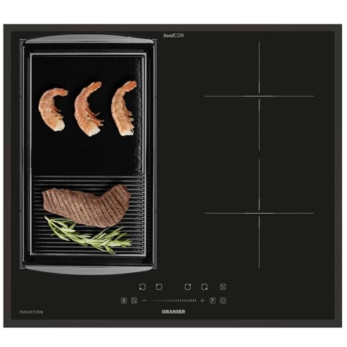 Oranier FlexX-Induktion KXI460 - Induktionskochfeld 60 cm mit Maxi- und Brückenfunktion & halb-gerillte Grillplatte & schwarzer Kochfeldrahmen Oranier FlexX-Induktion KXI460 - Induktionskochfeld 60 cm mit Maxi- und Brückenfunktion & halb-gerillte Grillplatte & schwarzer Kochfeldrahmen von Oranier