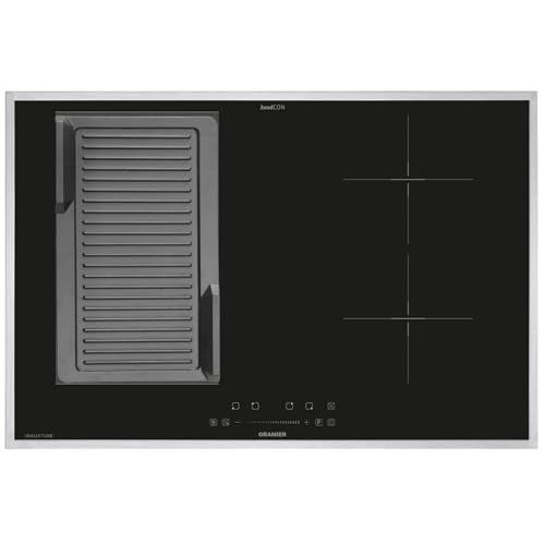 Oranier FlexX-Induktion KXI480 - Induktionskochfeld 80 cm mit Maxi- und Brückenfunktion & gerillte Grillplatte & Edelstahl Kochfeldrahmen Oranier FlexX-Induktion KXI480 - Induktionskochfeld 80 cm mit Maxi- und Brückenfunktion & gerillte Grillplatte & Edelstahl Kochfeldrahmen von Oranier