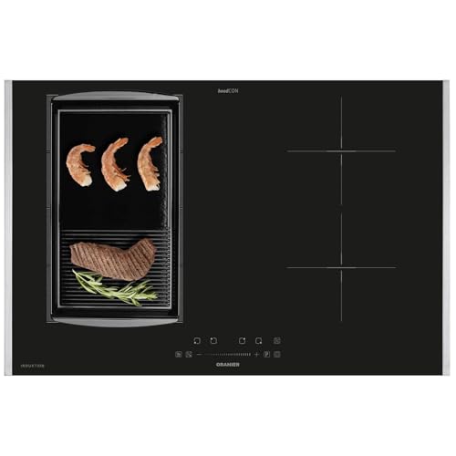 Oranier FlexX-Induktion KXI480 - Induktionskochfeld 80 cm mit Maxi- und Brückenfunktion & halb-gerillte Grillplatte & Edelstahl Seitenleisten Oranier FlexX-Induktion KXI480 - Induktionskochfeld 80 cm mit Maxi- und Brückenfunktion & halb-gerillte Grillplatte & Edelstahl Seitenleisten von Oranier