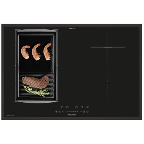 Oranier FlexX-Induktion KXI480 - Induktionskochfeld 80 cm mit Maxi- und Brückenfunktion & halb-gerillte Grillplatte & schwarzer Kochfeldrahmen Oranier FlexX-Induktion KXI480 - Induktionskochfeld 80 cm mit Maxi- und Brückenfunktion & halb-gerillte Grillplatte & schwarzer Kochfeldrahmen von Oranier